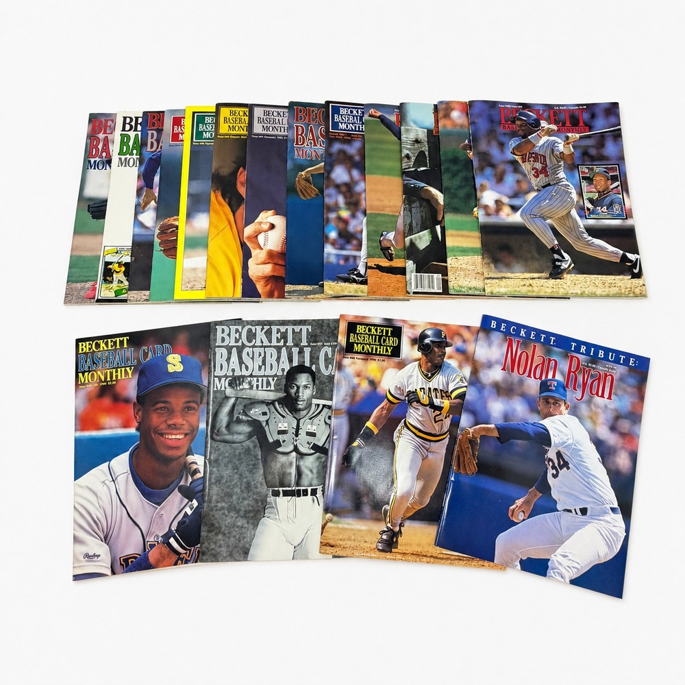 Beckett Baseball Magazine Lot 17 Ken Griffey Jr Bo Jackson Nolan Ryan Bonds